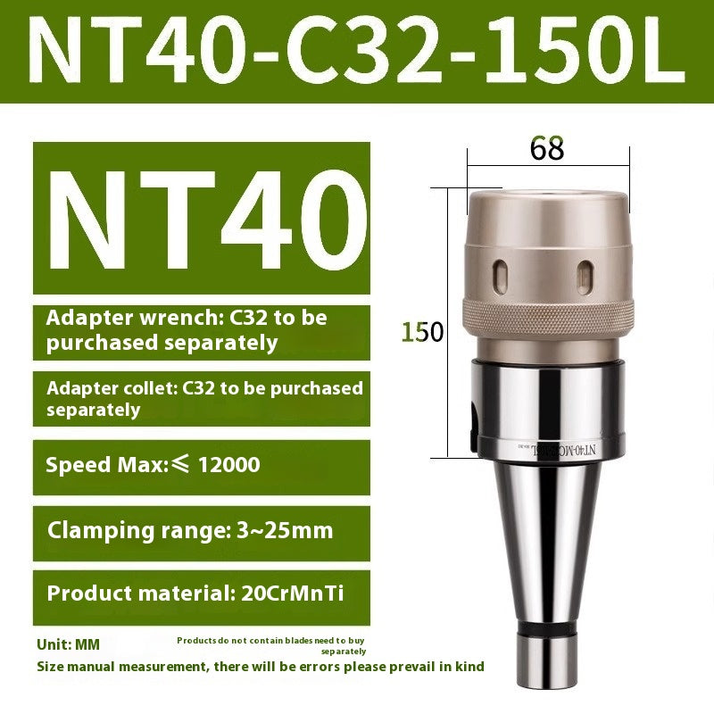 2096-CNC high-precision strong tool holder BT40 BT30 BT50 CNC machining center C32 chuck tool holder Shandong Denso Pricision Tools Co.,Ltd.